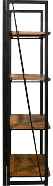 Librero Estante Plegable Industrial Estructura Metalica  Houzer