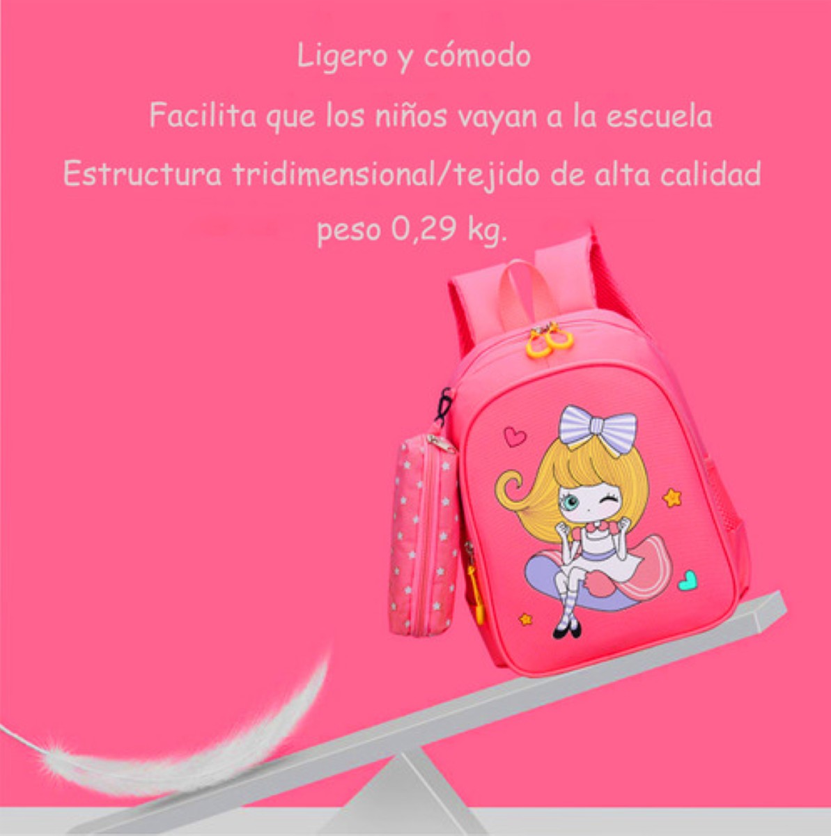 Mochila Impermeable Para Estudiantes De Escuela rojo