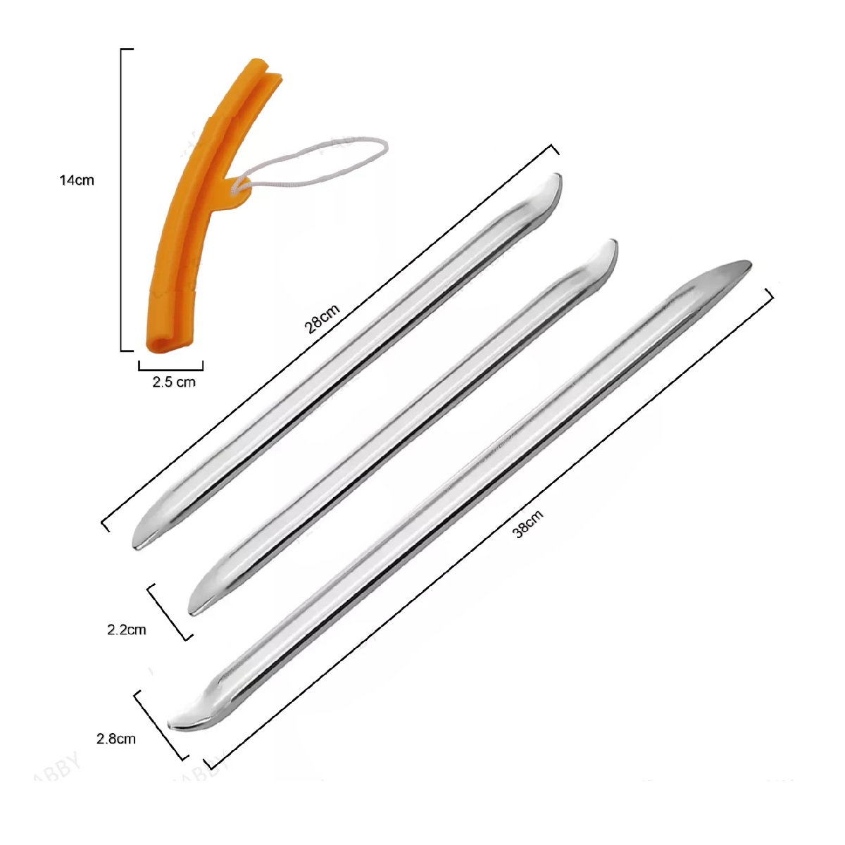 6 Pcs Espatulas 30/40cm Para Desmontar Llanta De Moto Auto