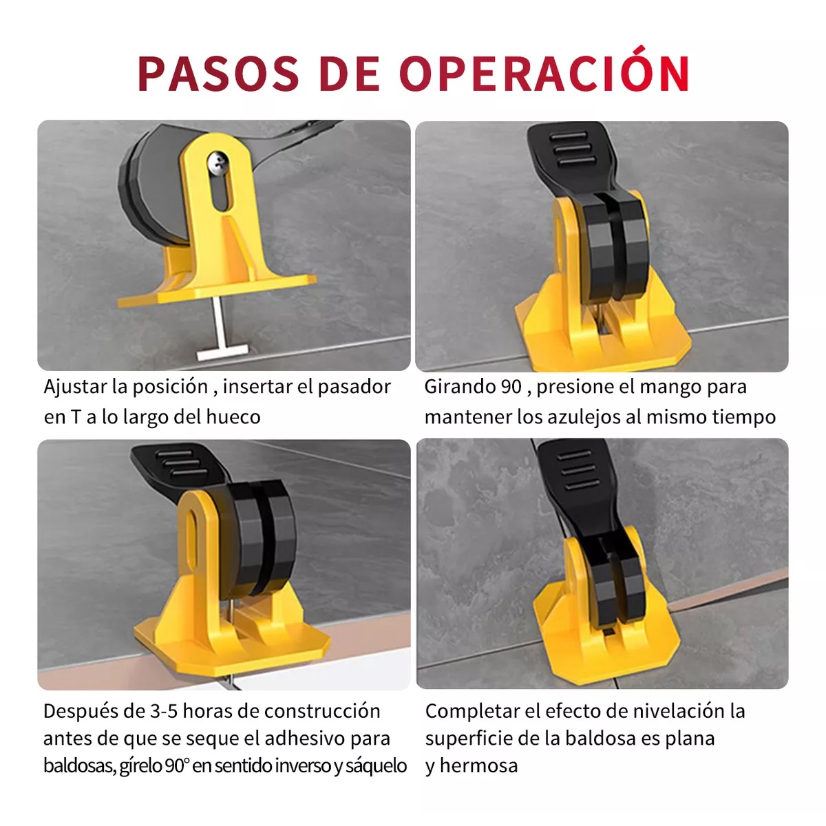 Kit 150 Sistema Nivelador Azulejo Loseta Piso Reutilizable