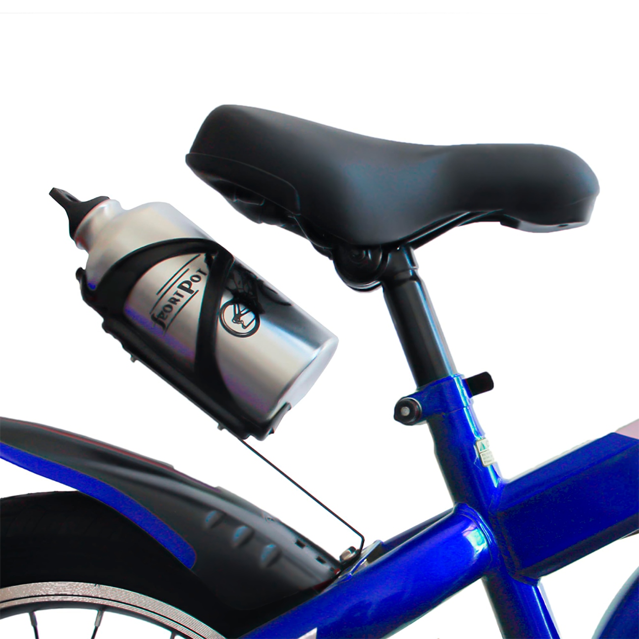 Bicicleta Infantil para Niña Rodada 16 con Ruedas de Entrenamiento y Soporte para Botellas Azul Bluelander