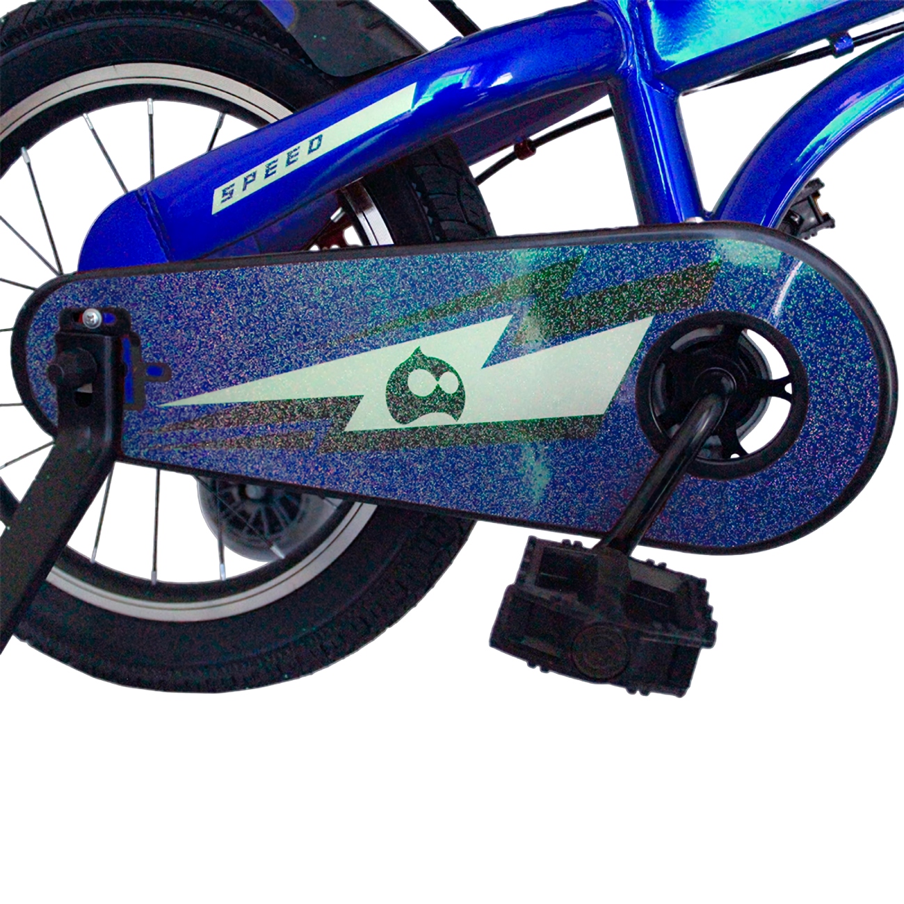 Bicicleta Infantil para Niña Rodada 16 con Ruedas de Entrenamiento y Soporte para Botellas Azul Bluelander