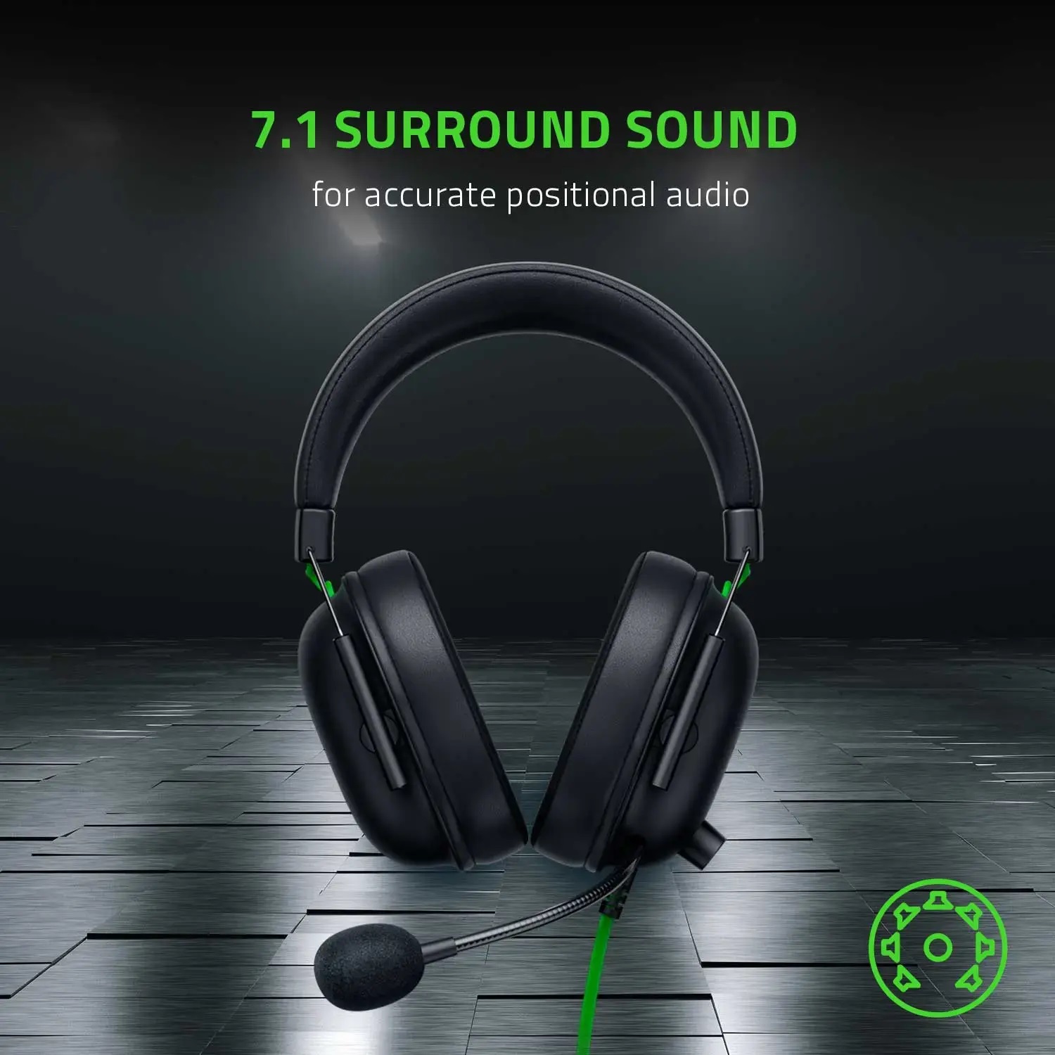 Audífonos Razer Blackshark V2 X Color Negro Alambricos Para Video Juegos