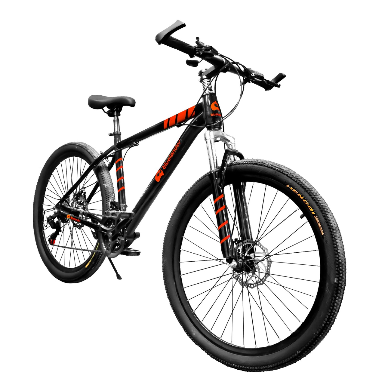Bicicleta de Montaña Rodada 26 de 21 Velocidades con Doble Freno y Rines de Aluminio Rojo Bluelander 