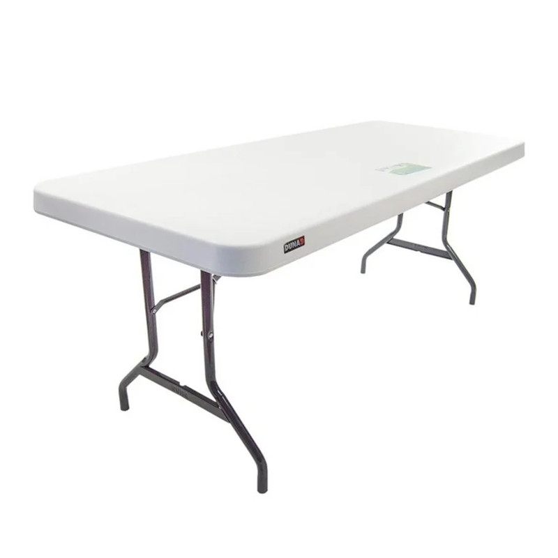 Mesa Plegable Rectangular Color Blanco Verona 1.80 Duna