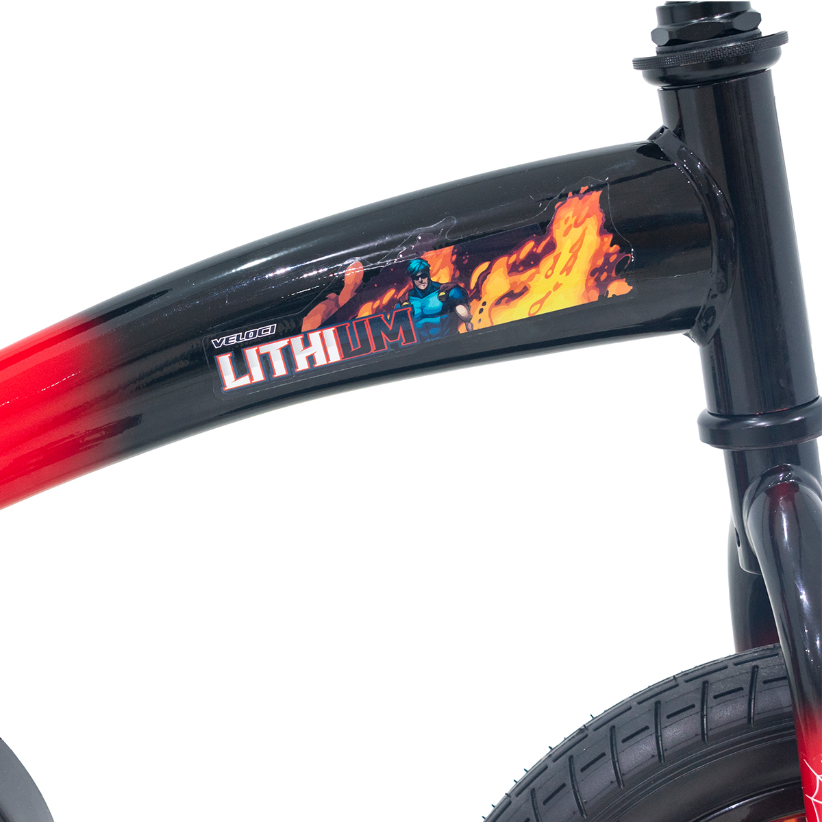 Bicicleta Veloci Lithium Rodada 12 Rojo Infantil