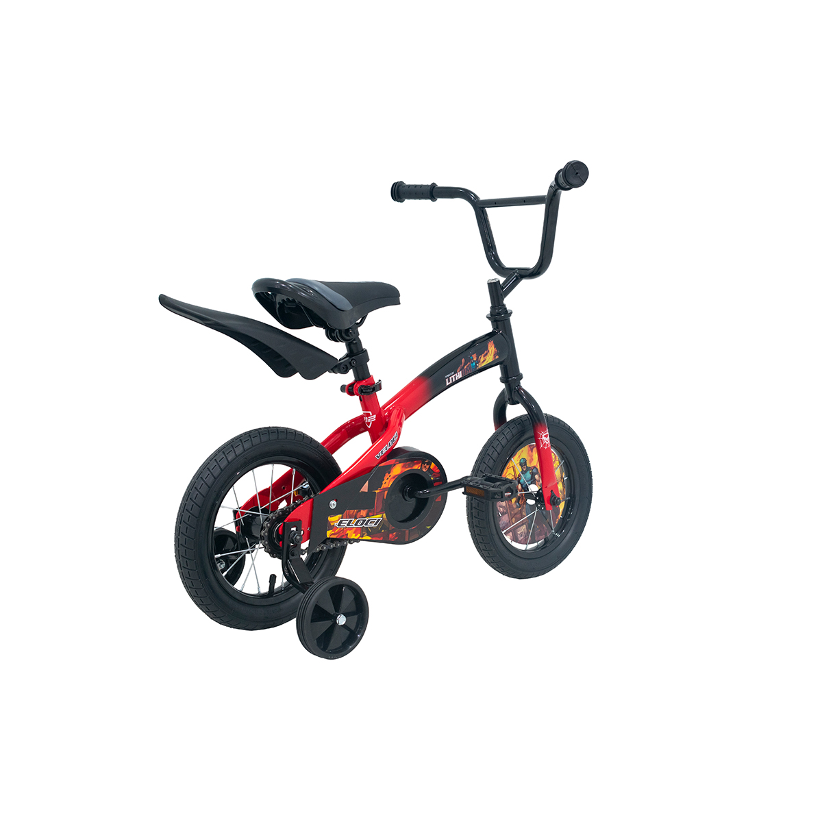 Bicicleta Veloci Lithium Rodada 12 Rojo Infantil