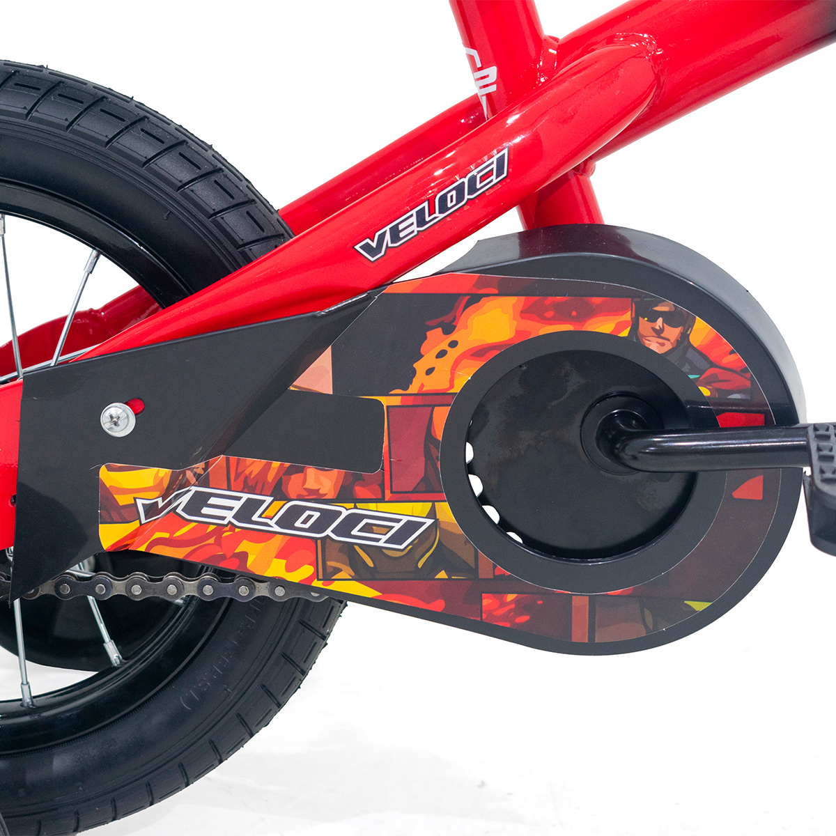 Bicicleta Veloci Lithium Rodada 12 Rojo Infantil