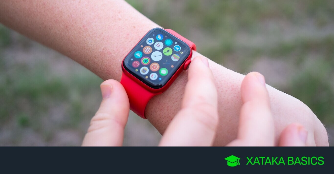 Apple Watch Series Reloj inteligente Smartwatch series 7 Rojo con Correa Deportiva Reacondicionado