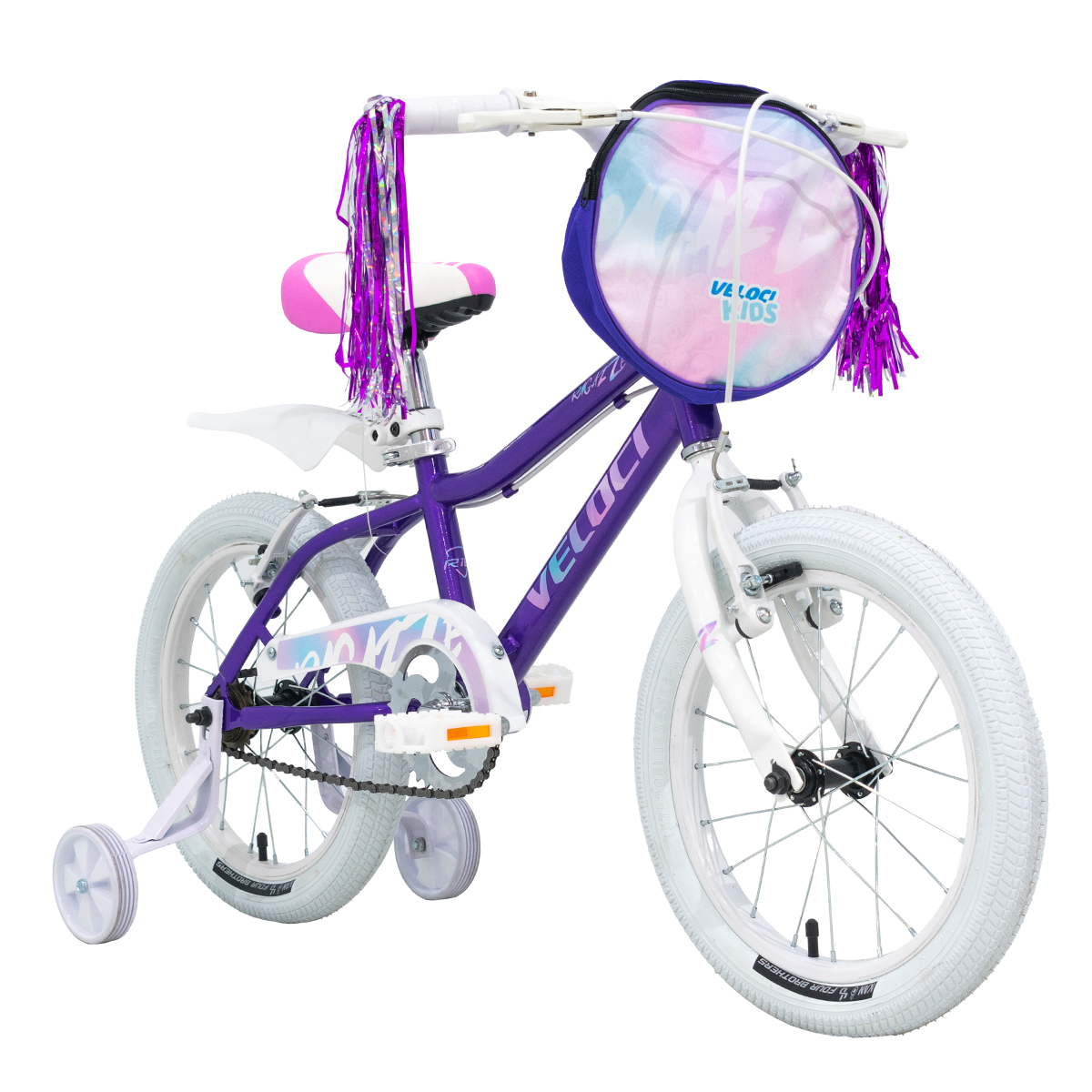 Bicicleta Veloci Ragazze Rodada 16 Morado Infantil