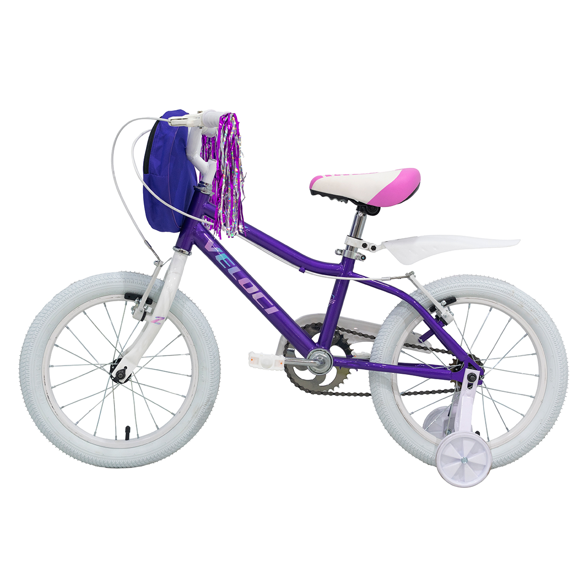 Bicicleta Veloci Ragazze Rodada 16 Morado Infantil