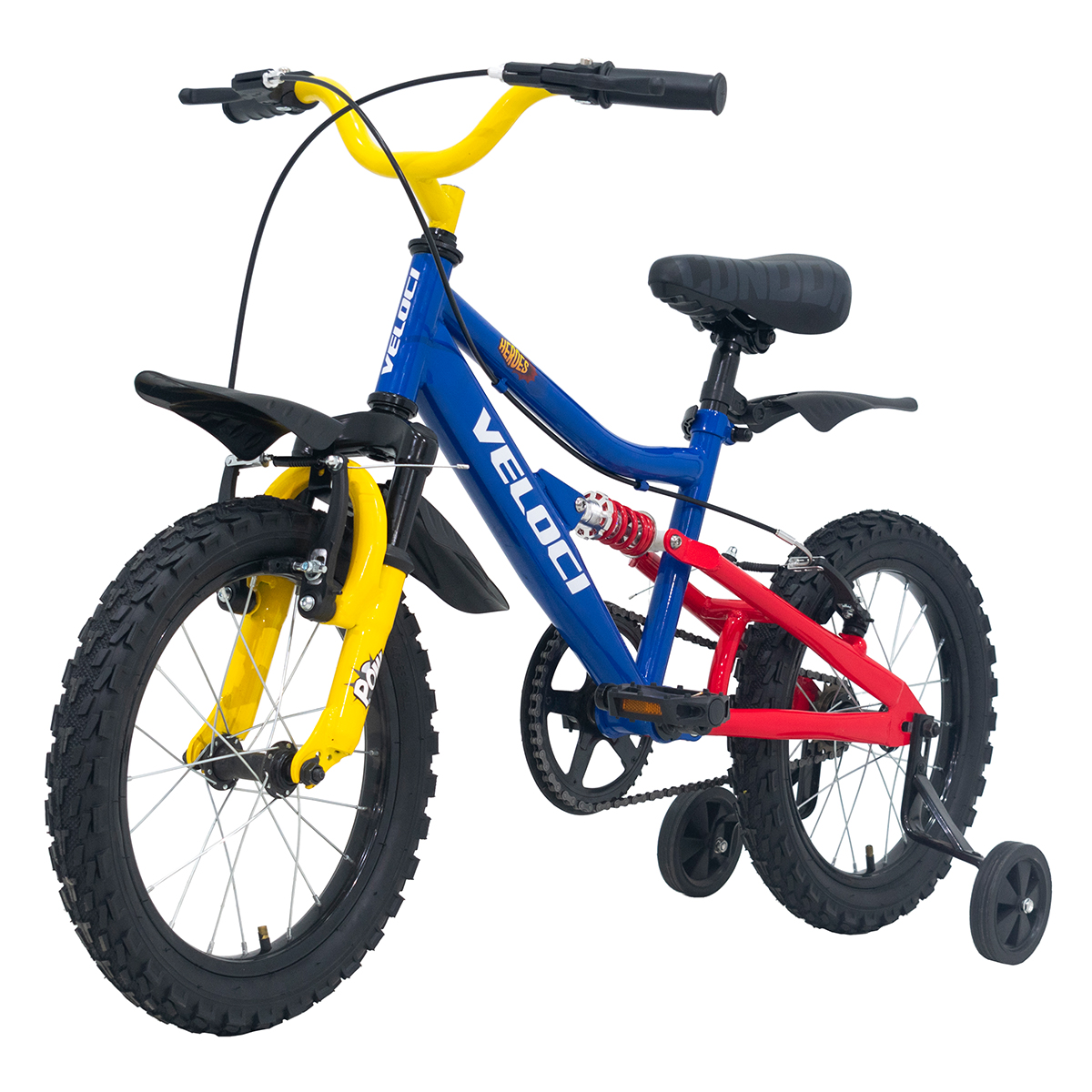 Bicicleta Veloci Heroes Rodada 16 Azul Infantil