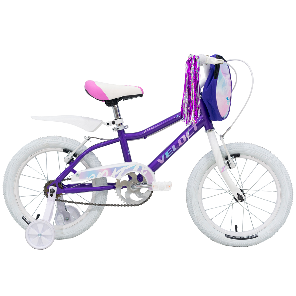 Bicicleta Veloci Ragazze Rodada 16 Morado Infantil