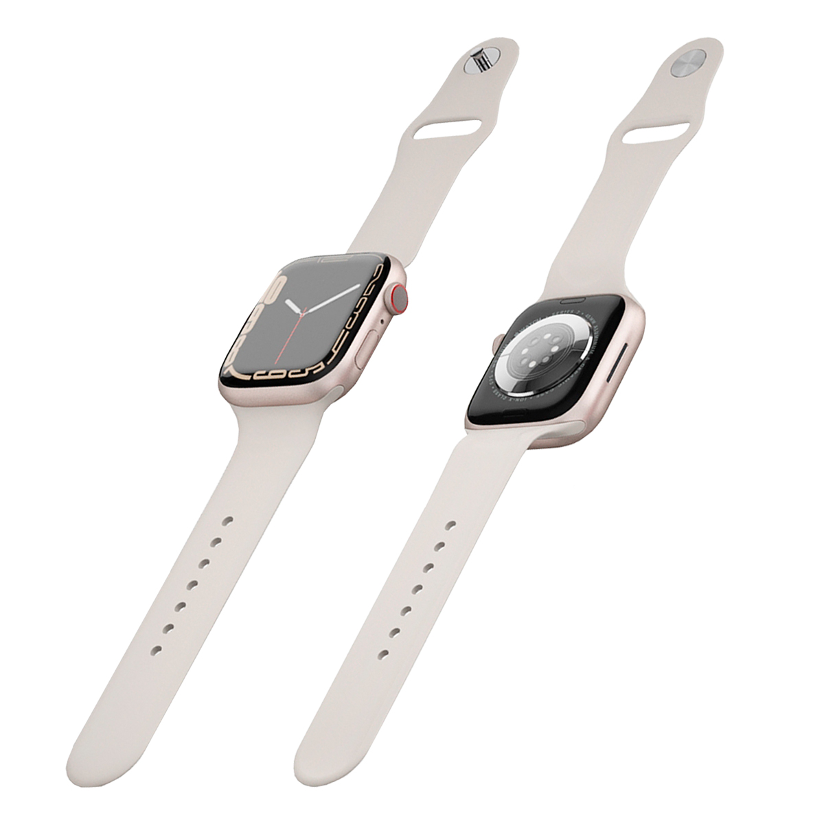 Apple Watch Series 7 Reloj inteligente Smartwatch 45 mm Blanco Estelar con Correa Deportiva Reacondicionado
