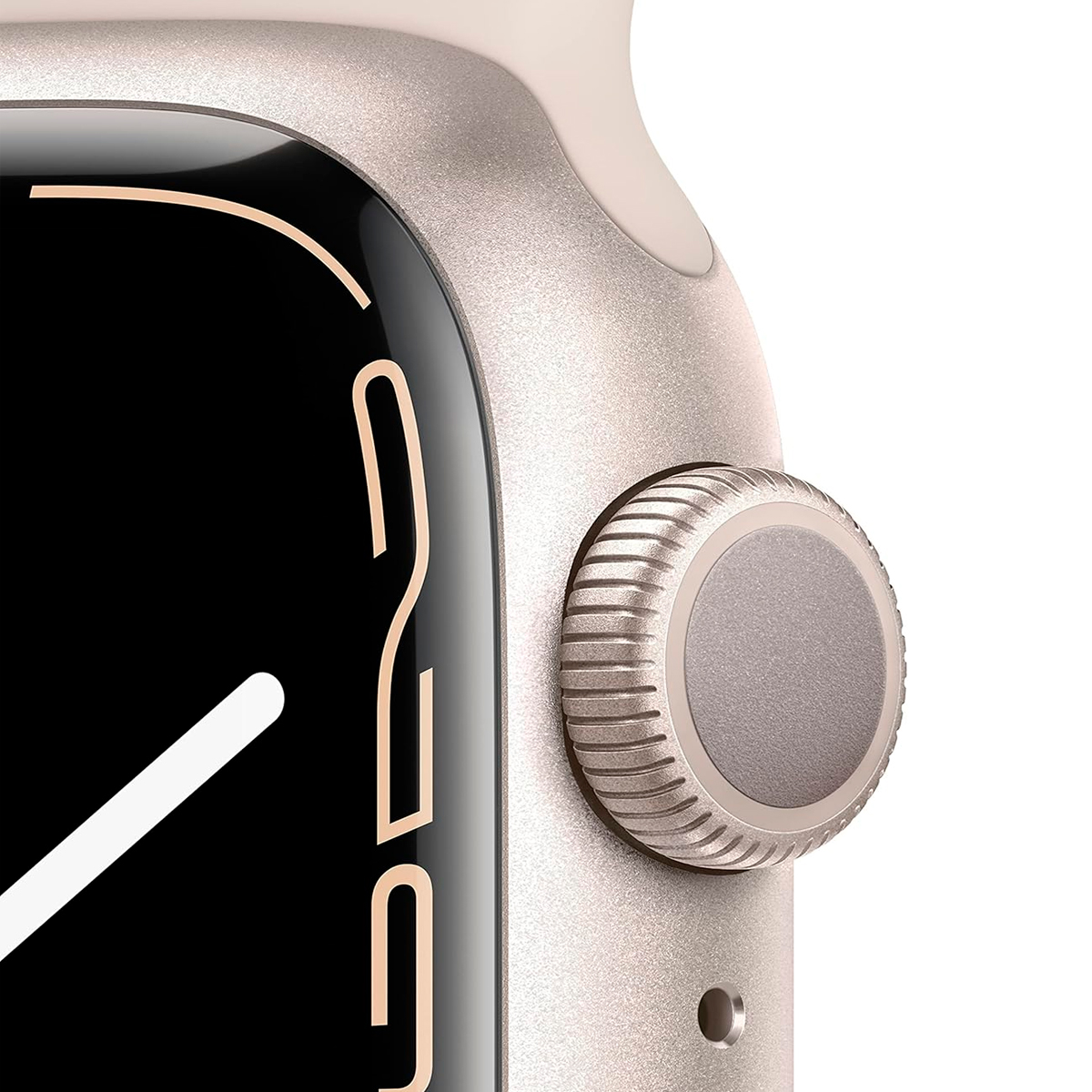 Apple Watch Series 7 Reloj inteligente Smartwatch 45 mm Blanco Estelar con Correa Deportiva Reacondicionado