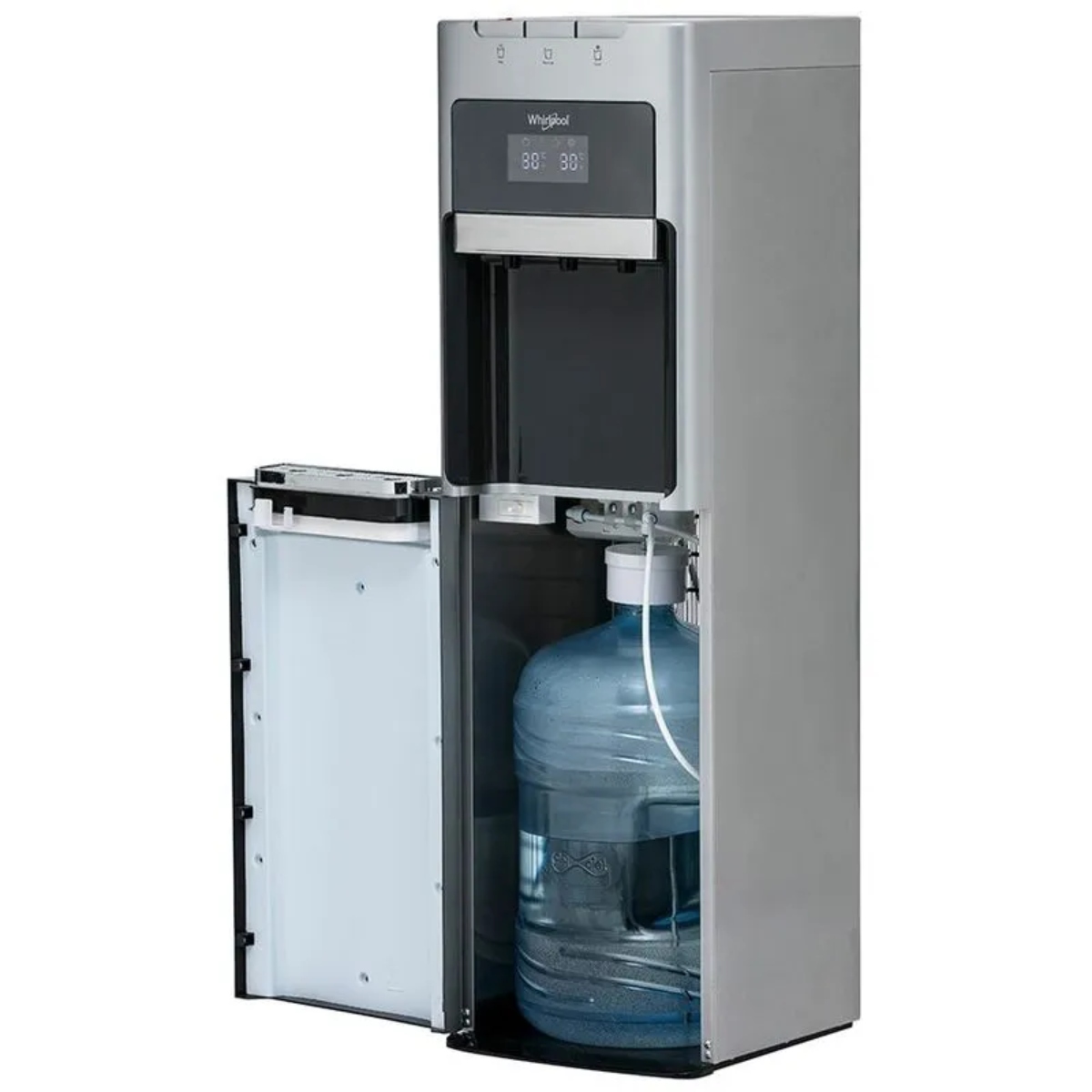 Despachador de Agua Whirlpool WK5915BD C/ Garrafón Oculto, Fria / Caliente Silver ALBY15