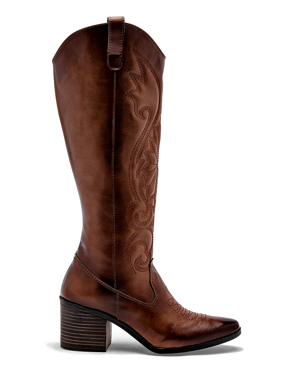 bota tipo vaquero cowboy para mujer