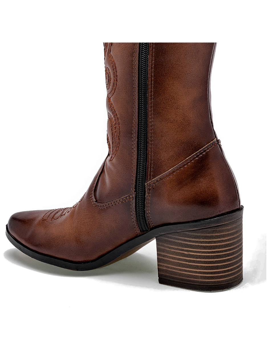 bota tipo vaquero cowboy para mujer