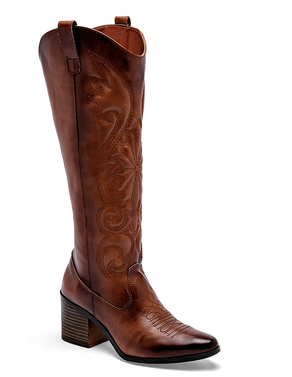 bota tipo vaquero cowboy para mujer