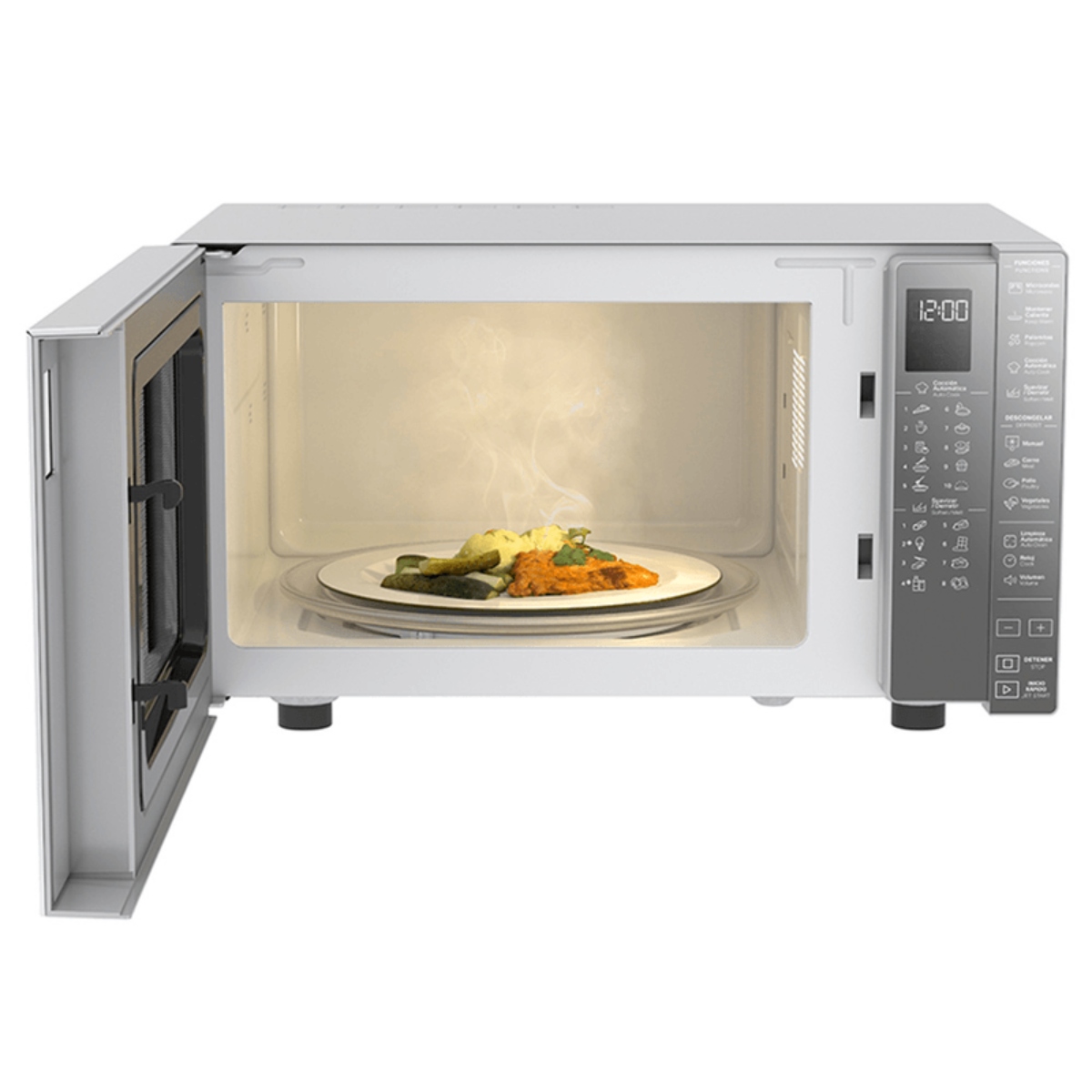 Horno de Microondas Whirlpool WM1811D 1.1 Pies / 30L Silver ALBY16