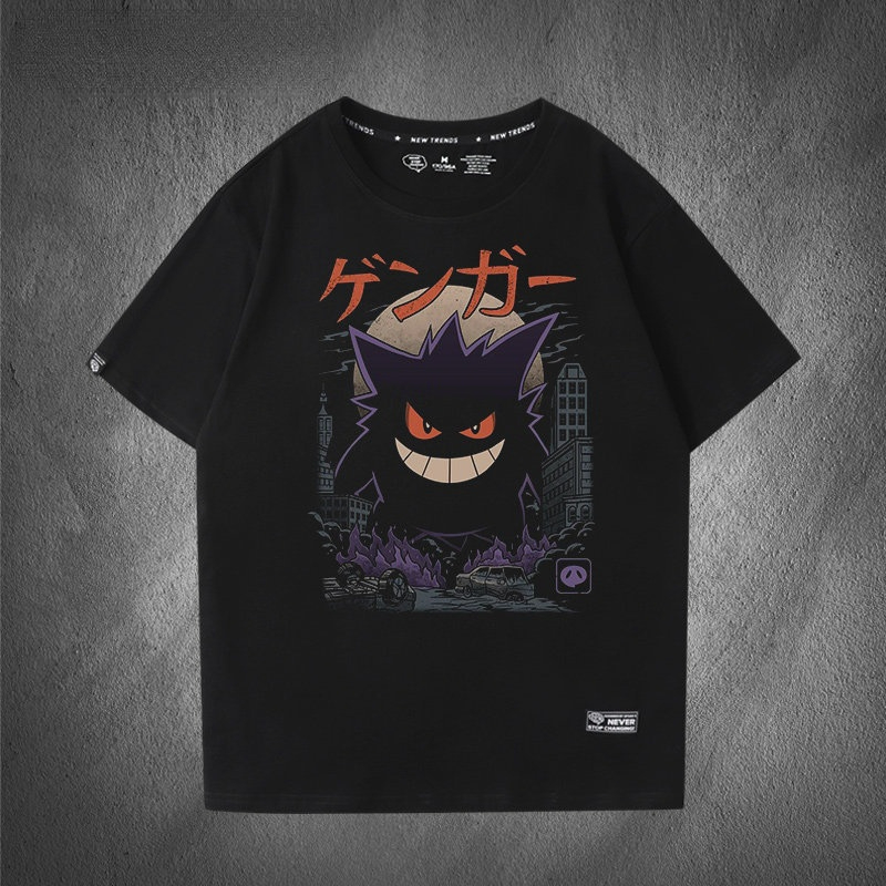 Playera Gengar Camiseta Hombre Manga Corta Estampado Anime