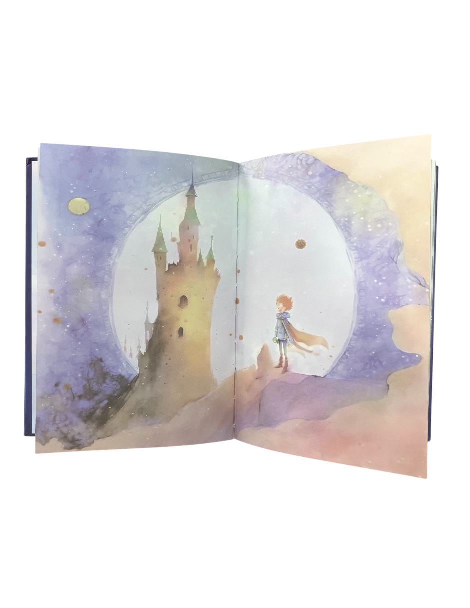 Libreta Libreta El Universo y La Rosa  Inspirada en El Principito. 128 Hojas Decoradas