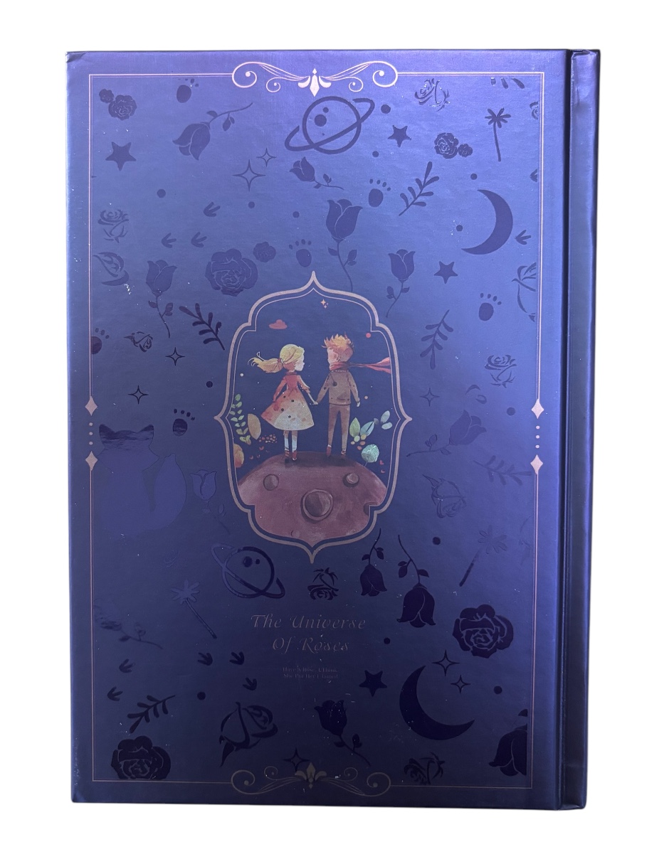 Libreta Libreta El Universo y La Rosa  Inspirada en El Principito. 128 Hojas Decoradas