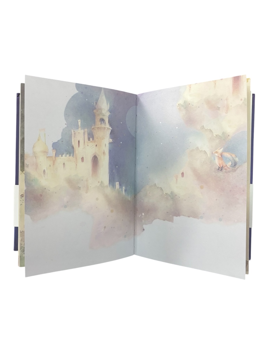 Libreta Libreta El Universo y La Rosa  Inspirada en El Principito. 128 Hojas Decoradas