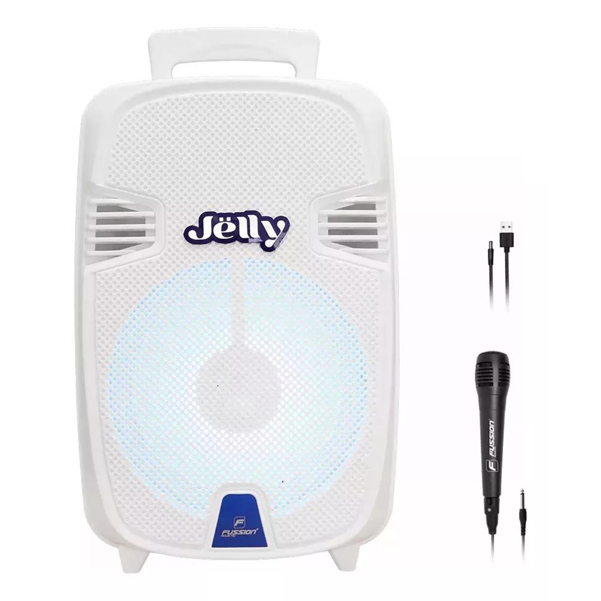 Bafle Amplificado 8 Pulgadas 15000 W Fussion Color Blanco