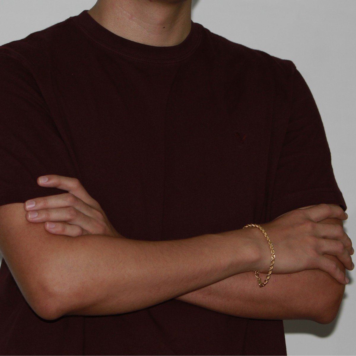 Pulsera Torzal oro 10k Italiana para hombre
