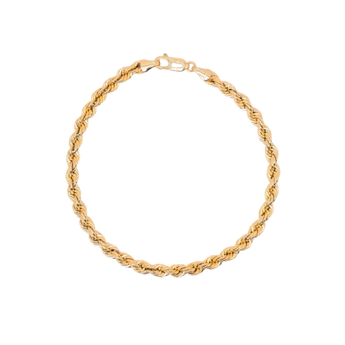 Pulsera Torzal oro 10k Italiana para hombre