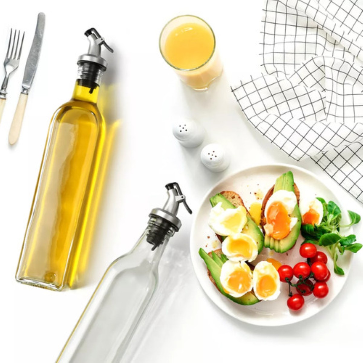 Botellas Dispensador De Aceite 4 Pzs Aceitera Para Cocina TRANSPÀRENTE