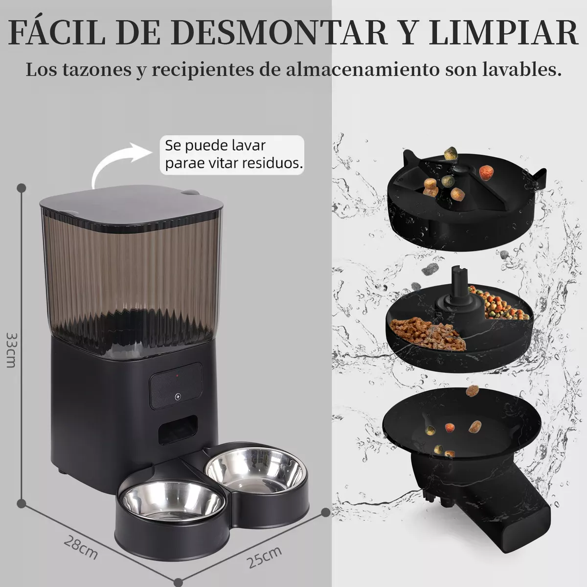 Comedero Dispensador De Comida Alimentador Para Perros Wifi