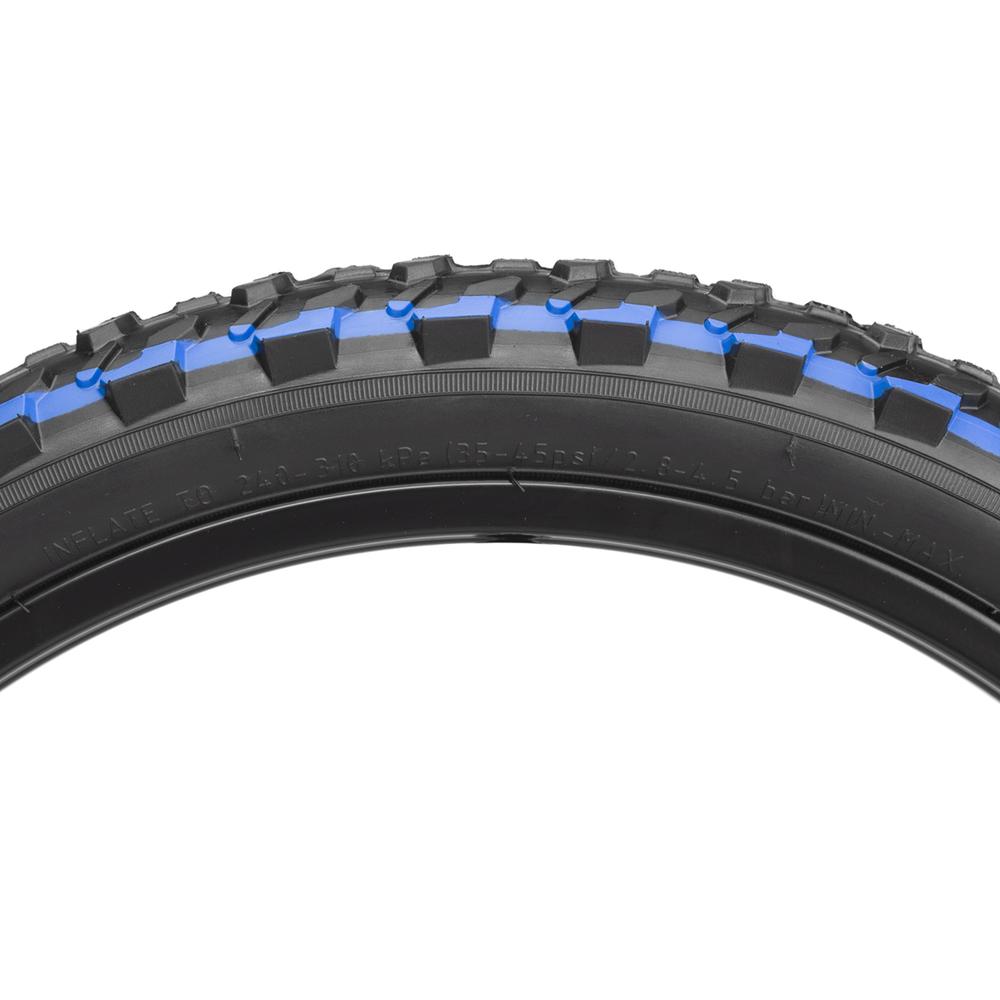Llanta para bicicleta R20 x2.125 doble linea azul HY111 Nyco