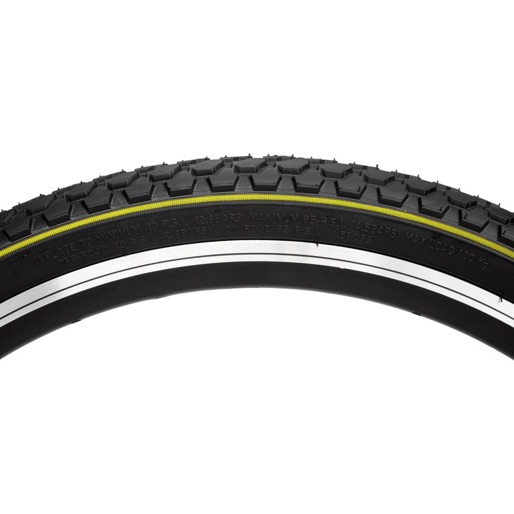Llanta para bicicleta R26 x2.125 Heavy amarilla HY055 Nyco
