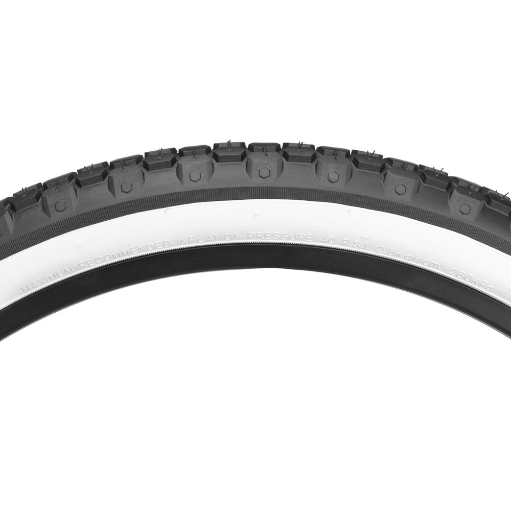 Llanta para bicicleta R24 x2.125 negra blanco K80A Kenda