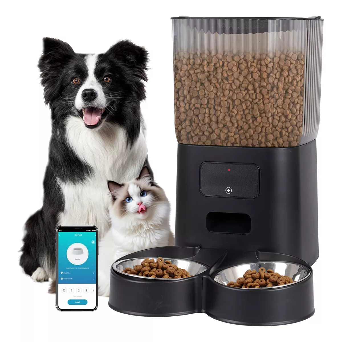 Comedero Dispensador De Comida Alimentador Para Perros Wifi