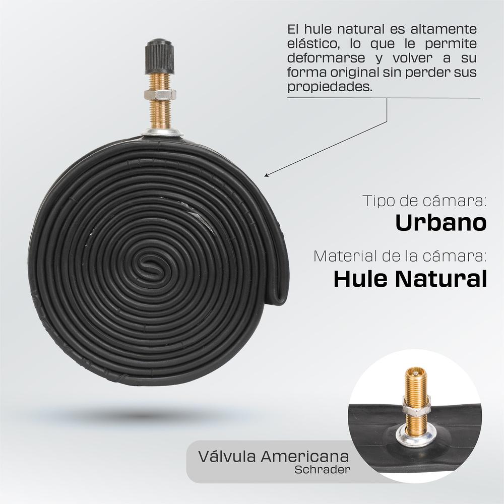 Cámara 26 x 1-3/8 para Bicicleta Americana Reforzada Nyco