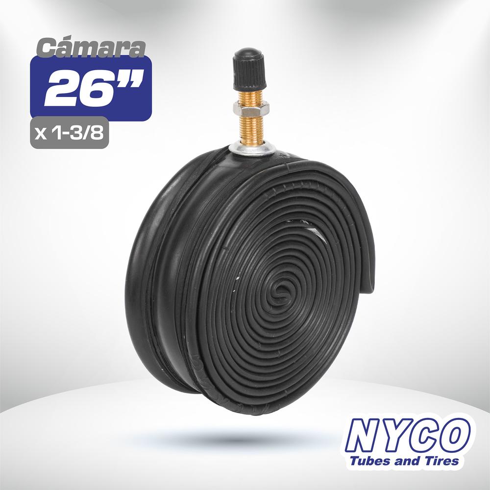 Cámara 26 x 1-3/8 para Bicicleta Americana Reforzada Nyco