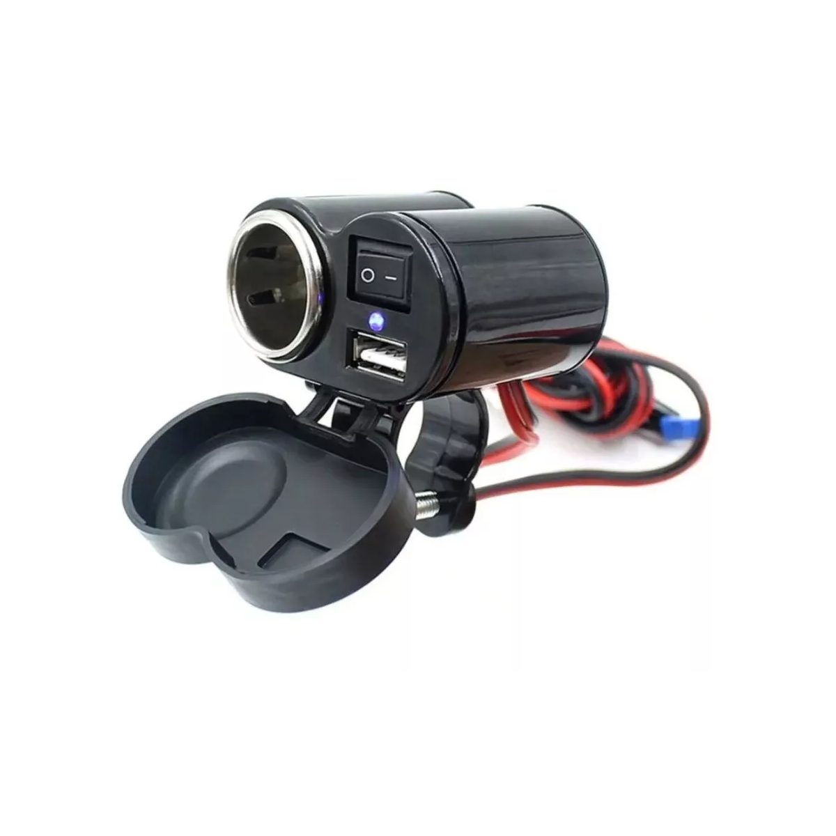 Cargador Base Usb Motocicleta Impermeable Viaje Celular Gps