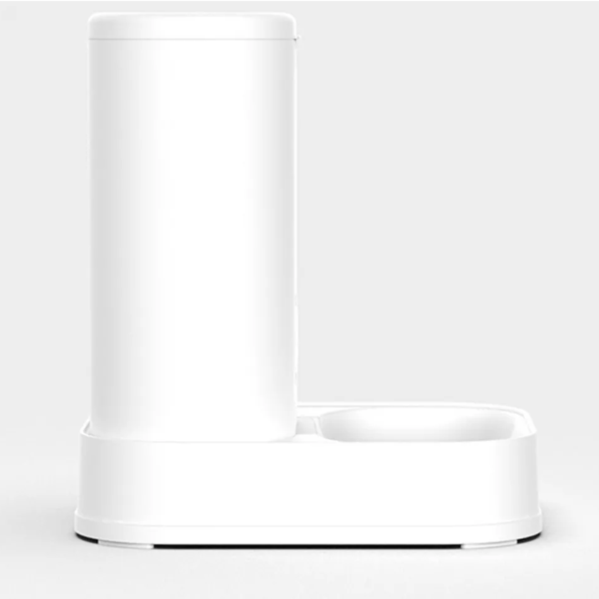 Comedero Dispensador Automático Alimentador Para Perros 3.5l Color Blanco