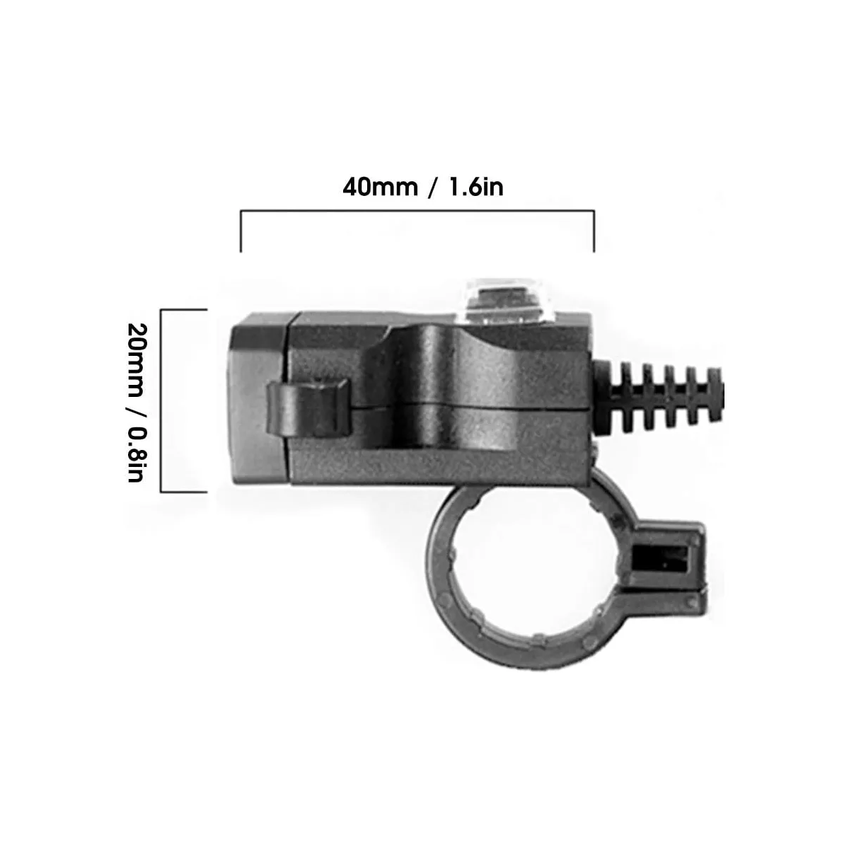Cargador Doble Usb Para Motocicleta Celular Gps Carga Rápida