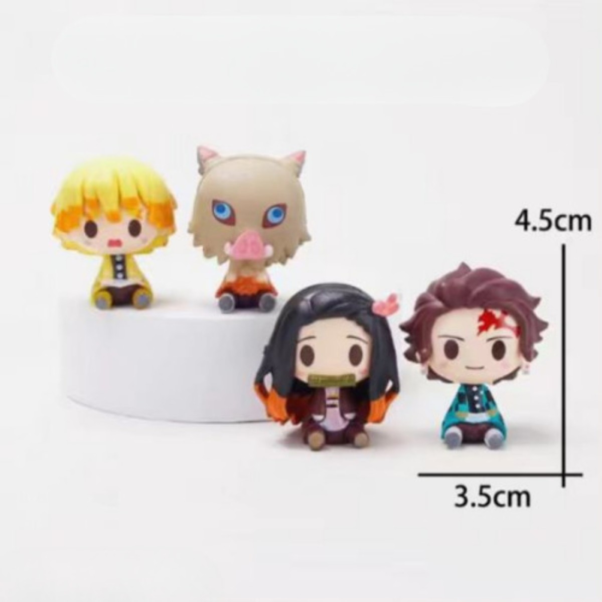 Set 4 Mini Figuras Demon Slayer Nezuko Tanjiro Anime Juguete