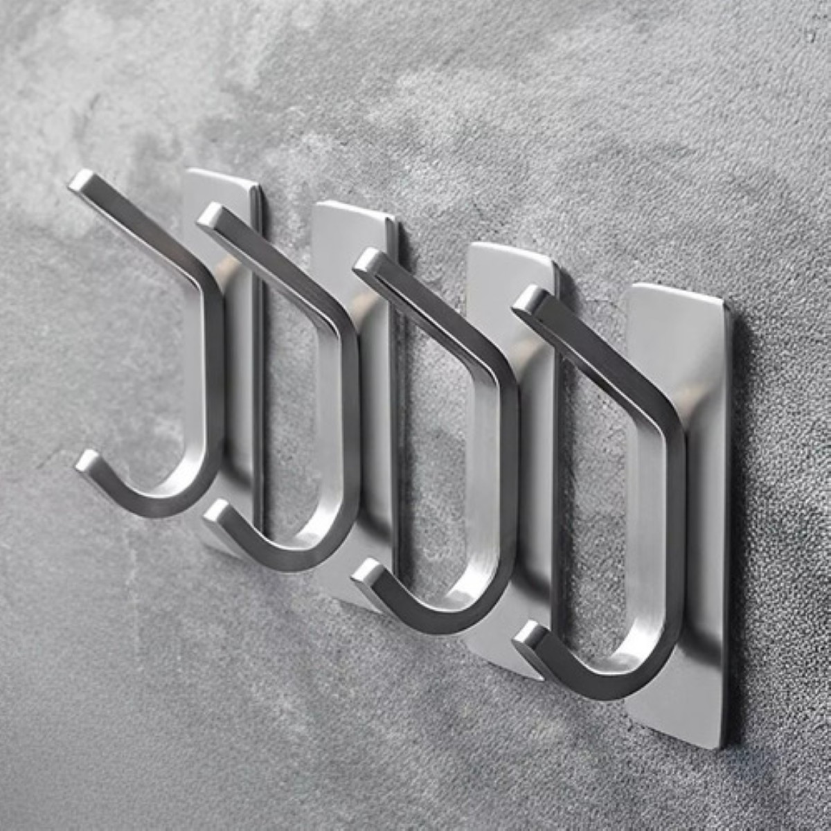 Ganchos Toalleros Adhesivos De Pared Para Toalla Baño Cocina PLATA