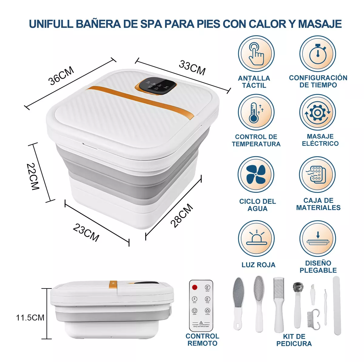 Spa De Pedicura Tina Para Pies Masajeador Eléctrico