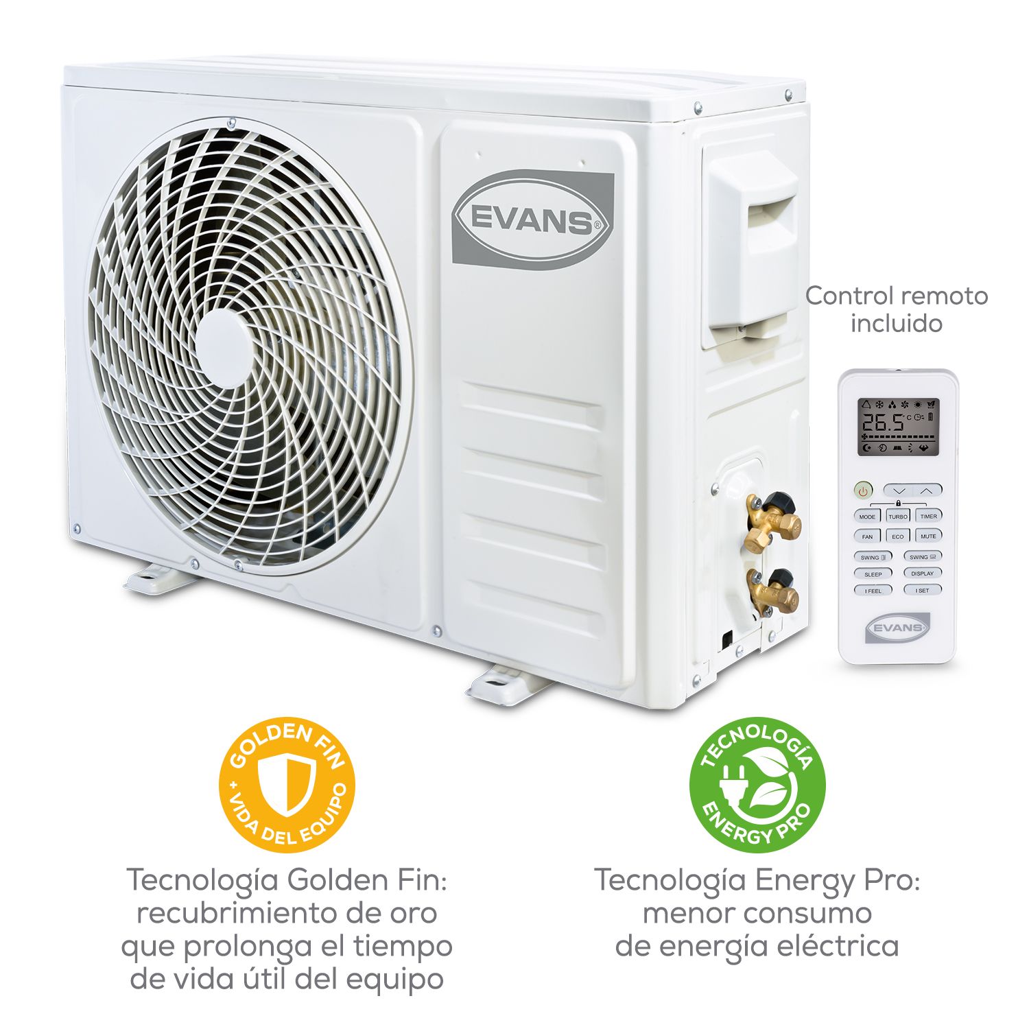  Minisplit On-Off 1 Tonelada 110 V Seer 12 Solo Frio 