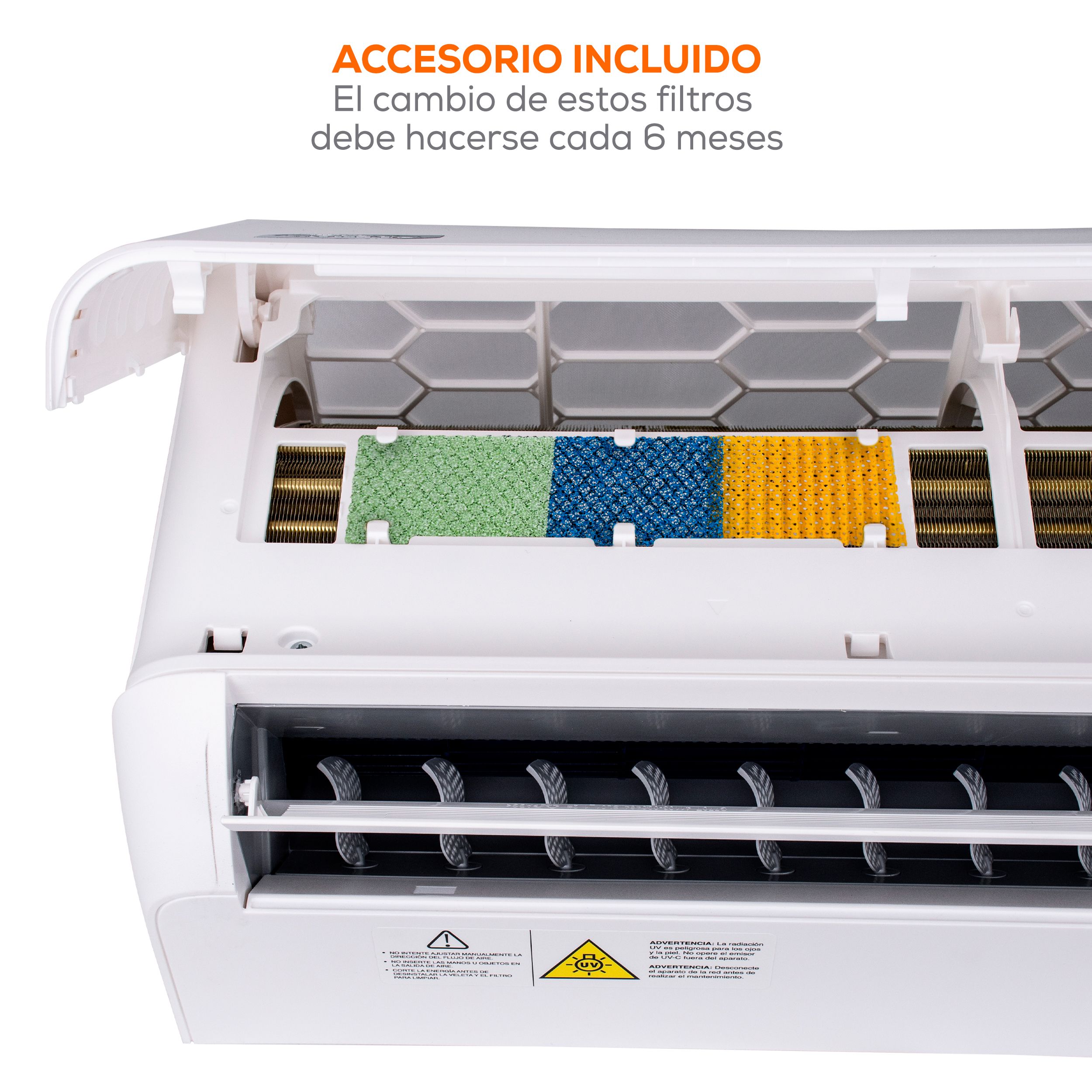  Minisplit On-Off 1 Tonelada 110 V Seer 12 Solo Frio 