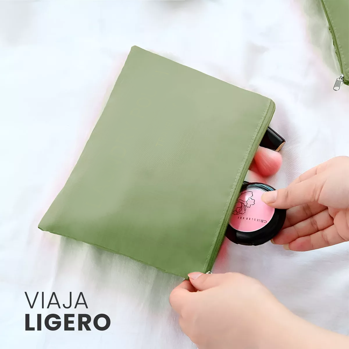 Bolsas Viaje Organizadores 6pzs Impermeables Color Verde Liso