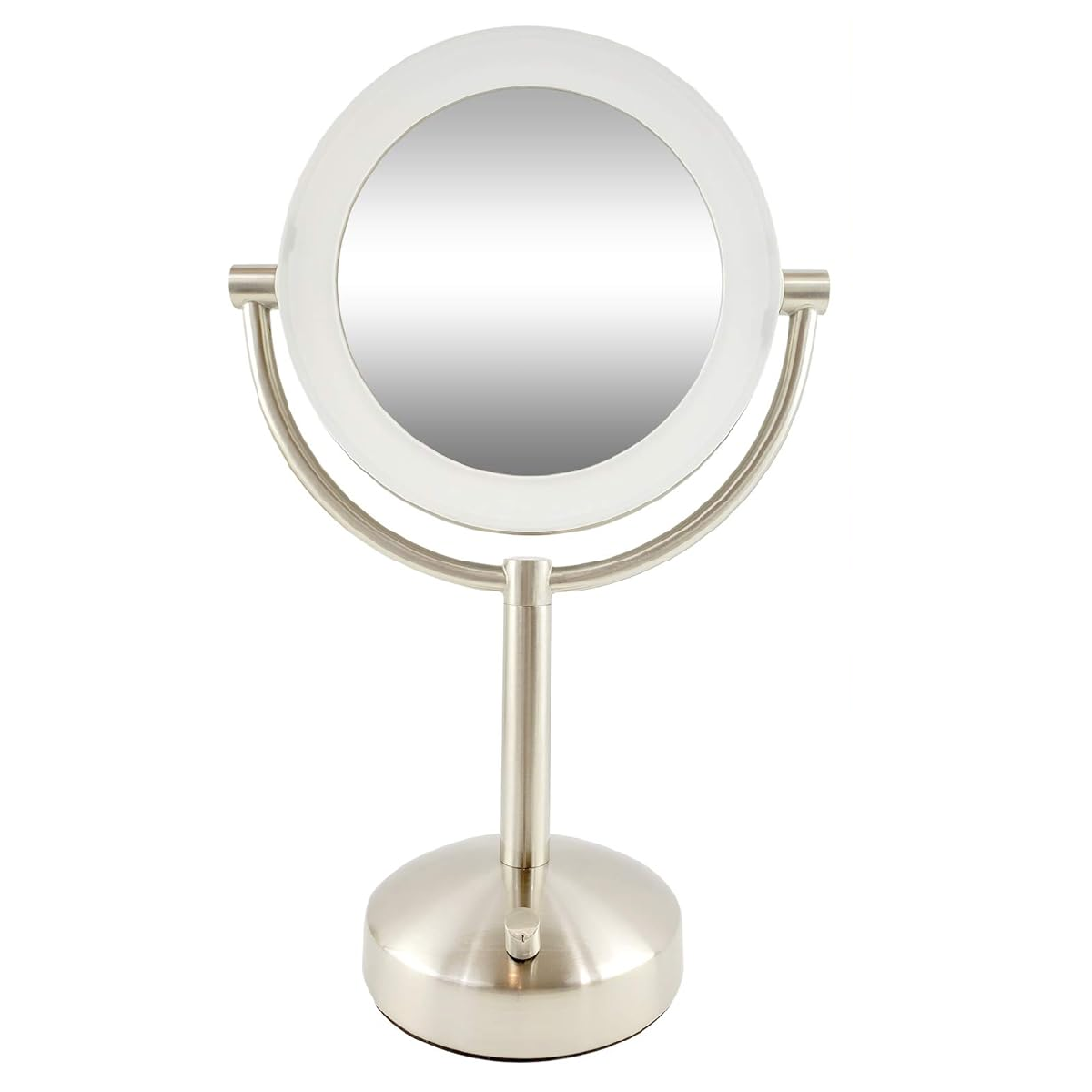 Espejo Doble Cara 22 Cm 1x Aumento 10x C/ Luz Led