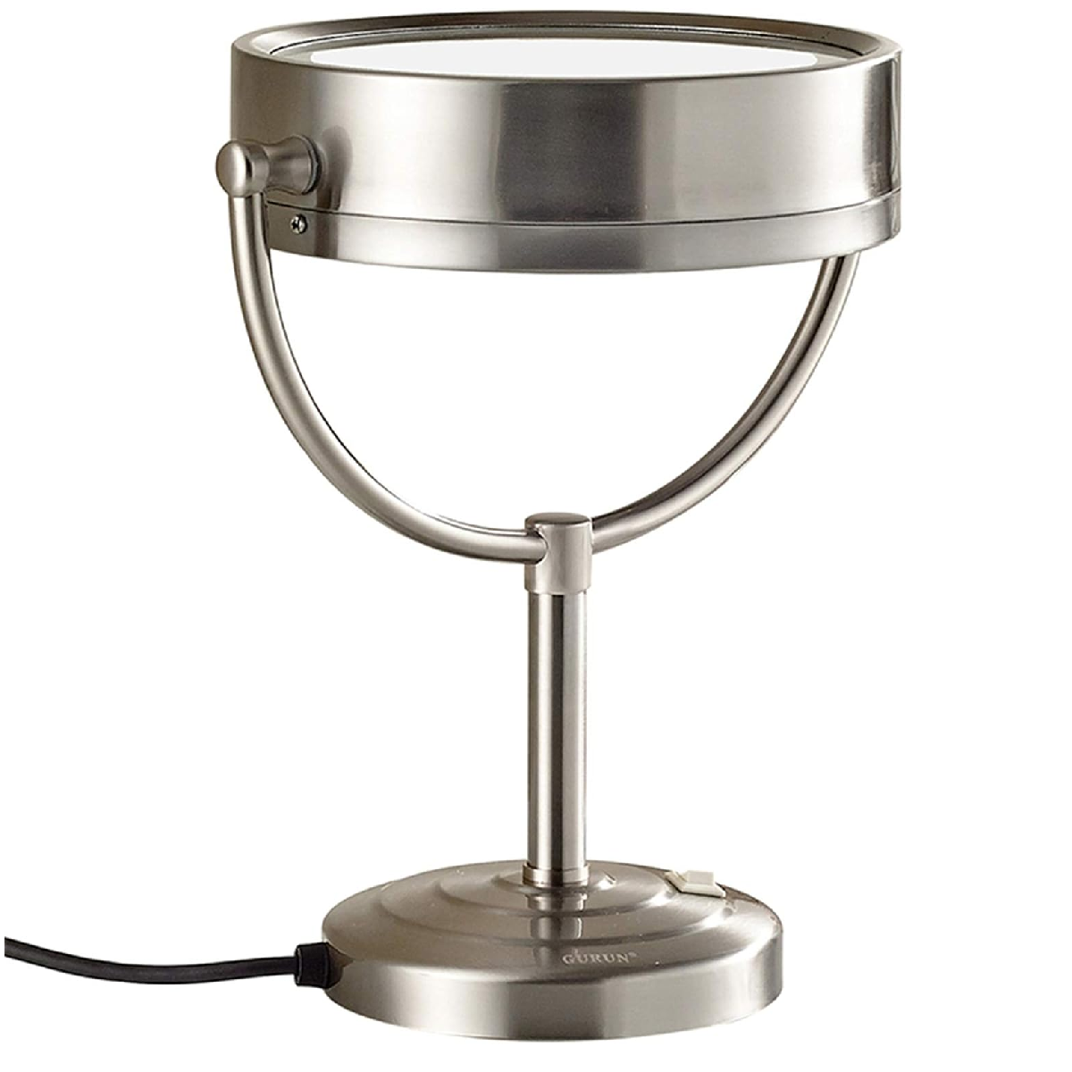 Espejo Doble Cara 22 Cm 1x Aumento 10x C/ Luz Led